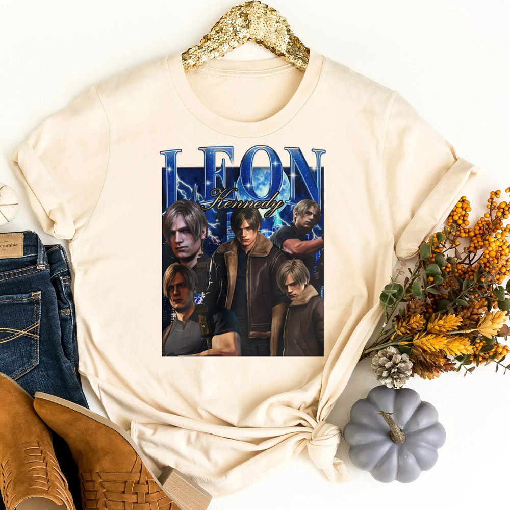 Women Fashion 80S - レオン・ケネディ tシャツ女性韓国ファッション80年代ギャル原宿日本tシャツアニメグラフィックかわいい