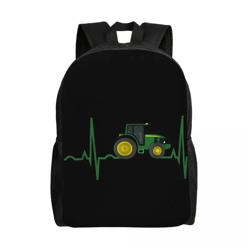 Women Fashion Vest - トラクターハートビートラップトップバックパック女性男性ファッションブックバッグ学校大学生バッグ NM33