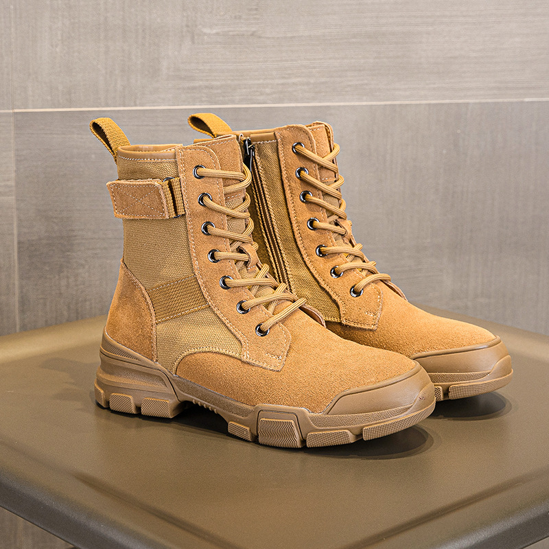 Women'S Fashion Hiking Boots - 2026年春夏秋冬新作 本革レディースブーツ ファッションハイキングシューズ ウォーキングショートブーツ カジュアルスポーツシューズ