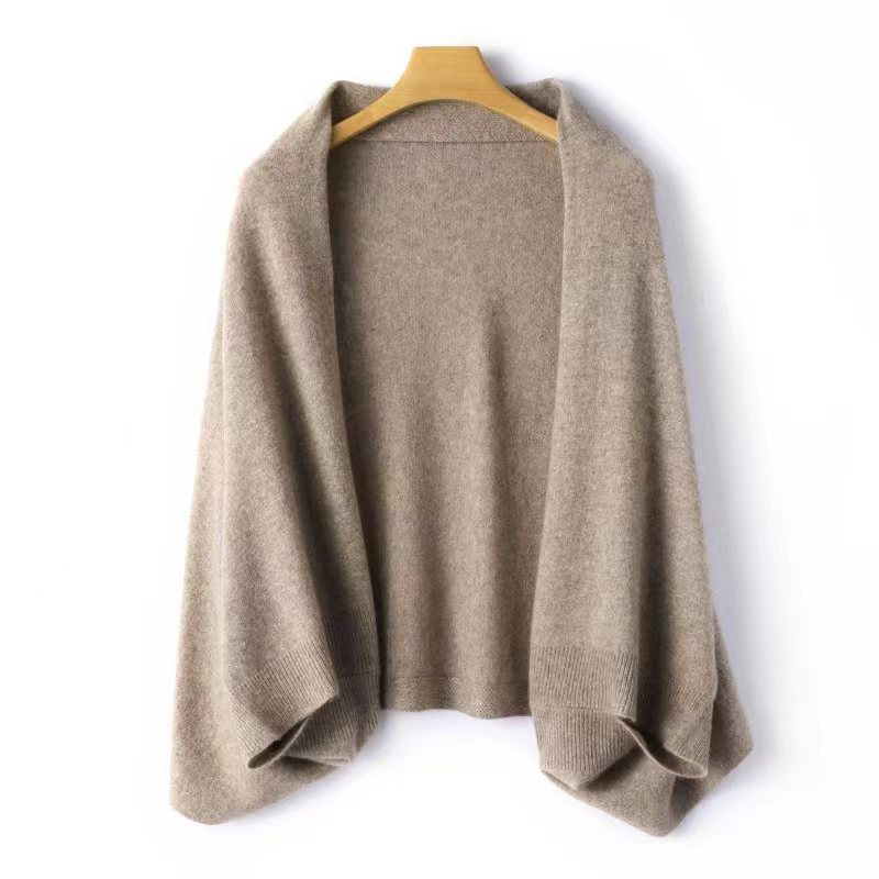 Women'S Fashion Knitwear - 女性用ニットショールスカーフ、柔らかく暖かいニットウェア、カーディガンマントラップ、ショルダーネックプロテクション、パシュミナスカーフ、デュアルユース、ウール100%