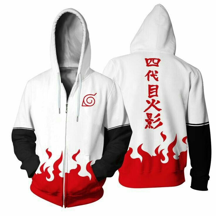 Women'S Fashion Zip Hoodie - ナルト四代目火影ミナトアニメプリントコスプレジップアップパーカー男性女性子供用ソフト快適ルーズカジュアル秋冬ストリートウェア