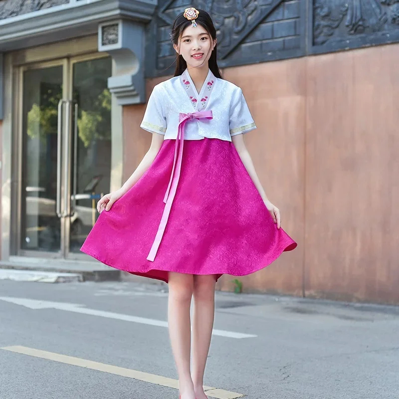 Women Fashion Vest - 2026 2024 女性韓服ドレス伝統的な韓国のファッション夏レトロ宮廷ステージパフォーマンス服古代 Cos XNKXR