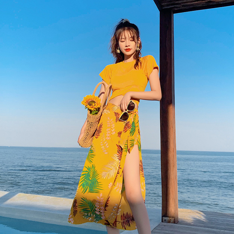 Women'S Fashion For 2026 - 2026 新しい 3 ピース水着女性おなかコントロール痩身 K ファッション水着セクシーな保守的な温泉着用
