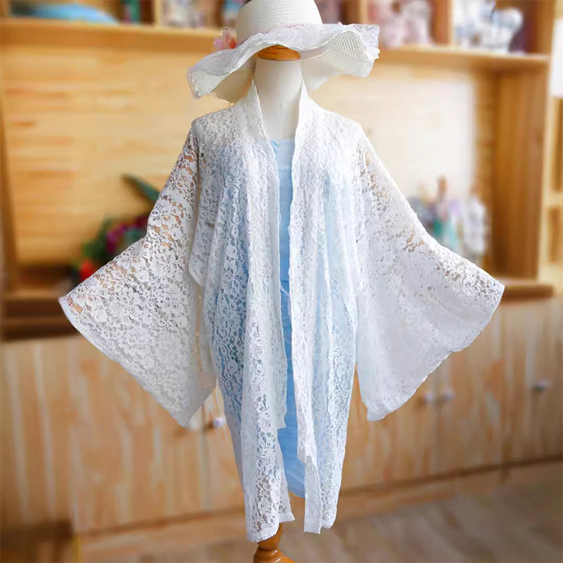 Kimono Cardigan Women - 和風羽織着物カーディガン女性日本の伝統的な着物アウターレース中空コート日焼け止めジャケット浴衣