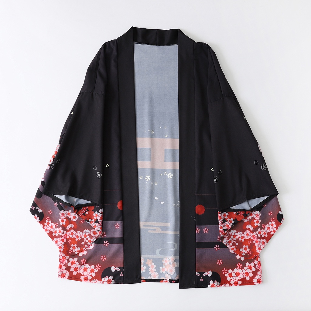 ファッションキツネプリント夏ビーチ浴衣ストリートカーディガン - Women'S Fashion Knitwear のレビューと価格
