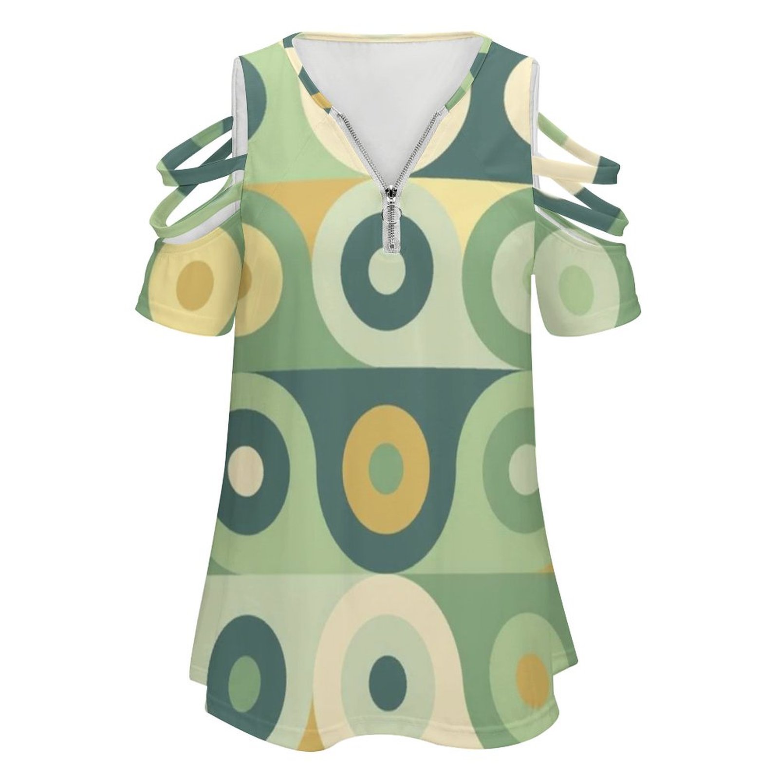 女性のための70年代のプリントTシャツ,ジッパー付きトップス - Women'S Fashion In The 60S のレビューと価格