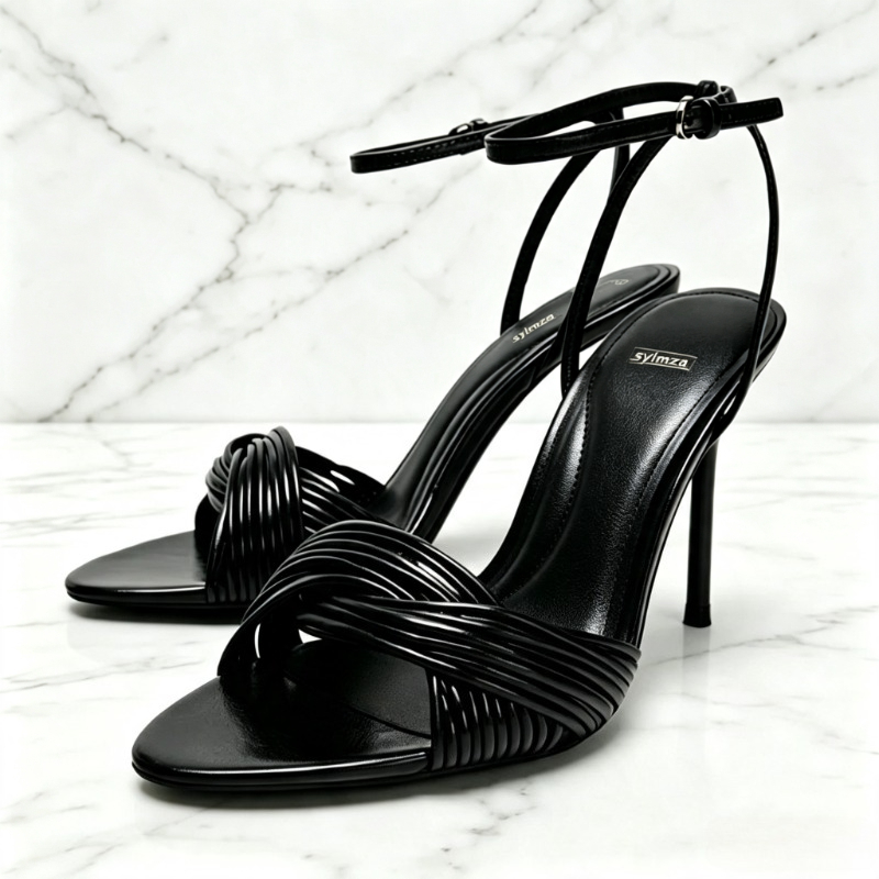 ファッションクロスオーバーフロントストラップスティレットサン - Women'S Fashion Brand Shoes のレビューと価格