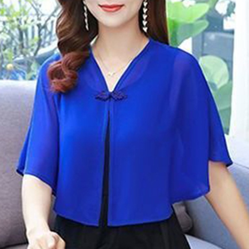夏の女性の日焼け止め服超薄型小さなコート新しいシフォンショー - Women'S Fashion Knitwear のレビューと価格