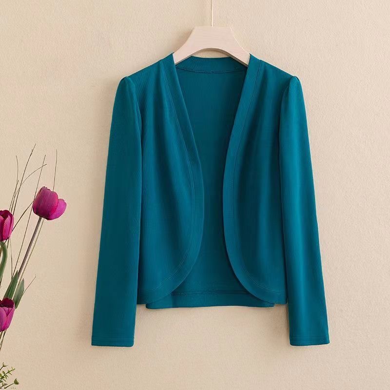 夏の女性用長袖アイスシルクショールUVカットストール無地カバ - Women'S Fashion Knitwear のレビューと価格