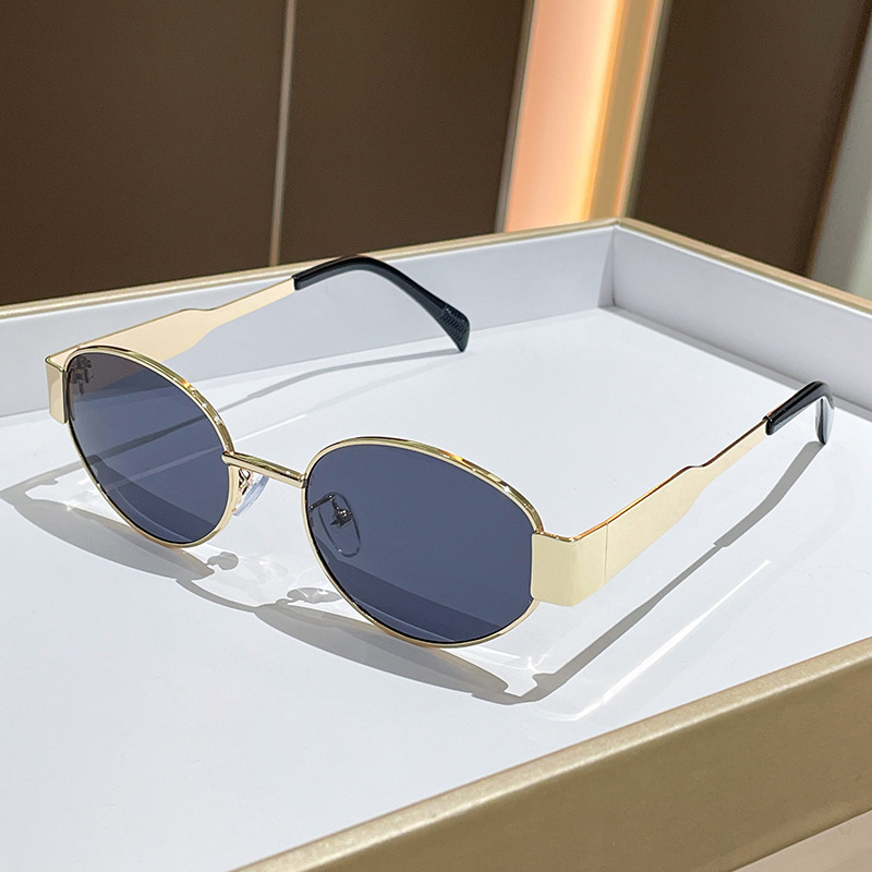 トレンドのラウンドフレームメタルサングラス レディース ファ - Women'S Fashion Eyeglasses のレビューと価格