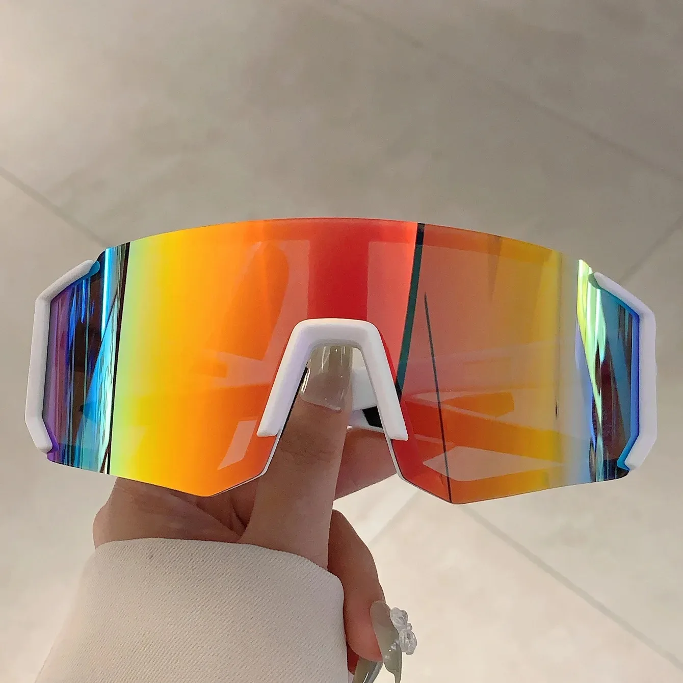 アウトドアスポーツサングラス男性用軽量特大男性用シェードサイ - Women'S Fashion Eyeglasses のレビューと価格