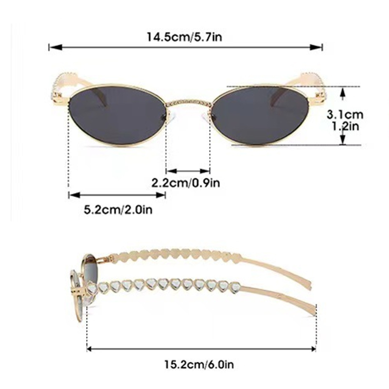 1個のニッチなダイヤモンドジュエリーメガネ、絶妙でゴージャス - Women'S Fashion Eyeglasses のレビューと価格