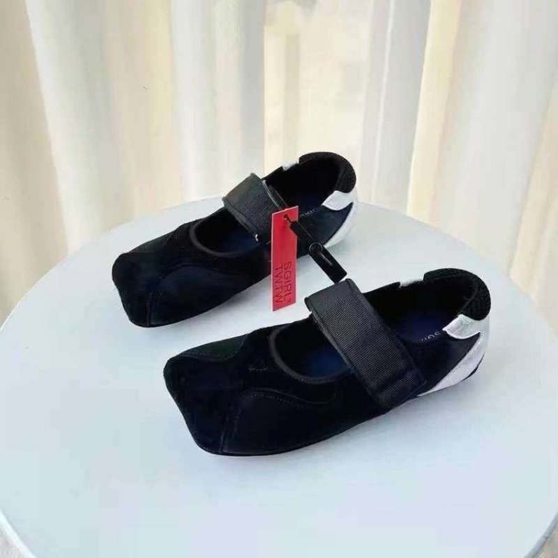 2026年ニュースクエアヘッドアグリーキュートベルクロジェー - Women'S Fashion Velcro Sneakers のレビューと価格