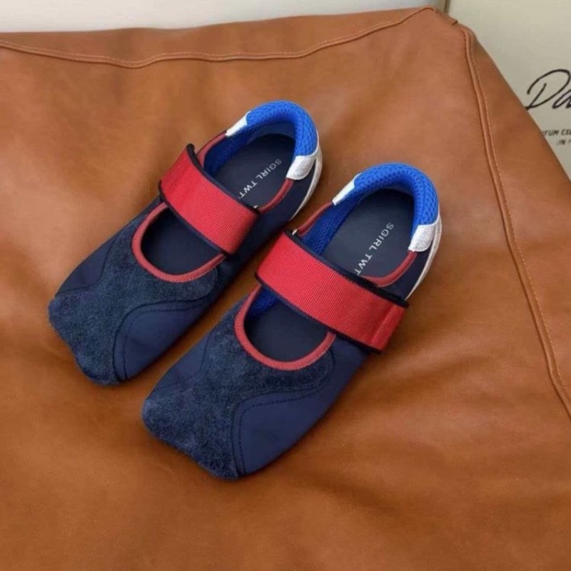 2026年ニュースクエアヘッドアグリーキュートベルクロジェー - Women'S Fashion Velcro Sneakers のレビューと価格