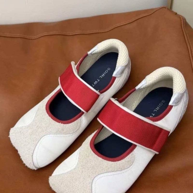 2026年ニュースクエアヘッドアグリーキュートベルクロジェー - Women'S Fashion Velcro Sneakers のレビューと価格