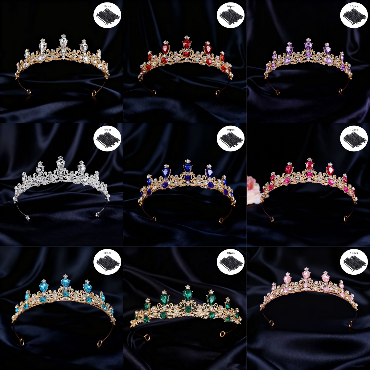 ブライダルティアラ ヴィンテージスクロールラインストーンクイ - Women'S Fashion Headbands のレビューと価格