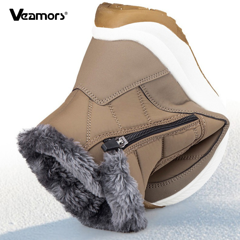 ファッション女性スノーブーツハイカット冬用コットンシューズプ - Women'S Fashion Hiking Boots のレビューと価格