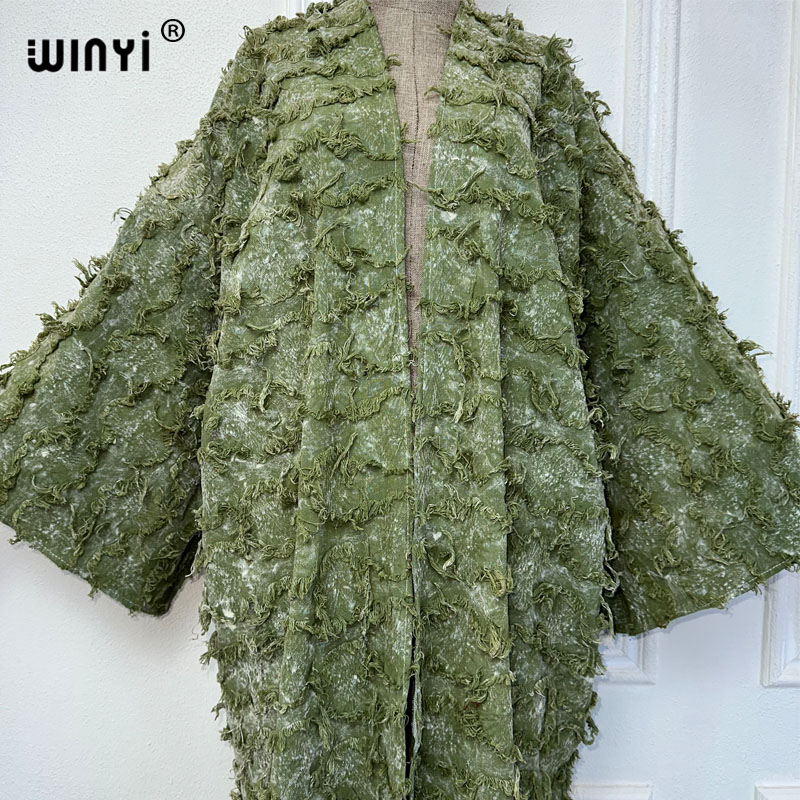 Winyi-女性のための綿のネクタイ染めカーディガン、廃棄物 - Kimono Cardigan Women のレビューと価格