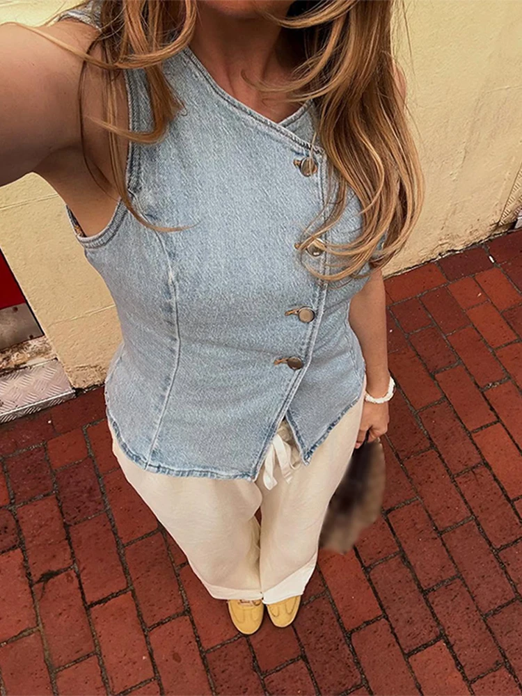 CPSYMYM エレガントデニムベストスカートセット レディ - Denim Shorts Women のレビューと価格