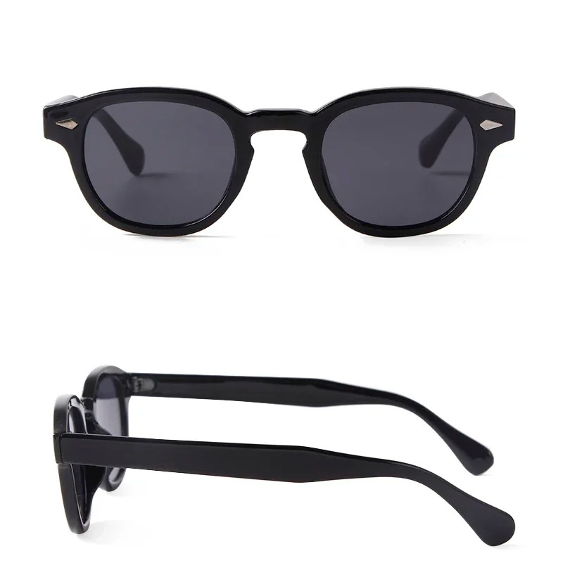 ヴィンテージラウンドサングラス女性男性レトロリベットグラデー - Women'S Fashion Eyeglasses のレビューと価格