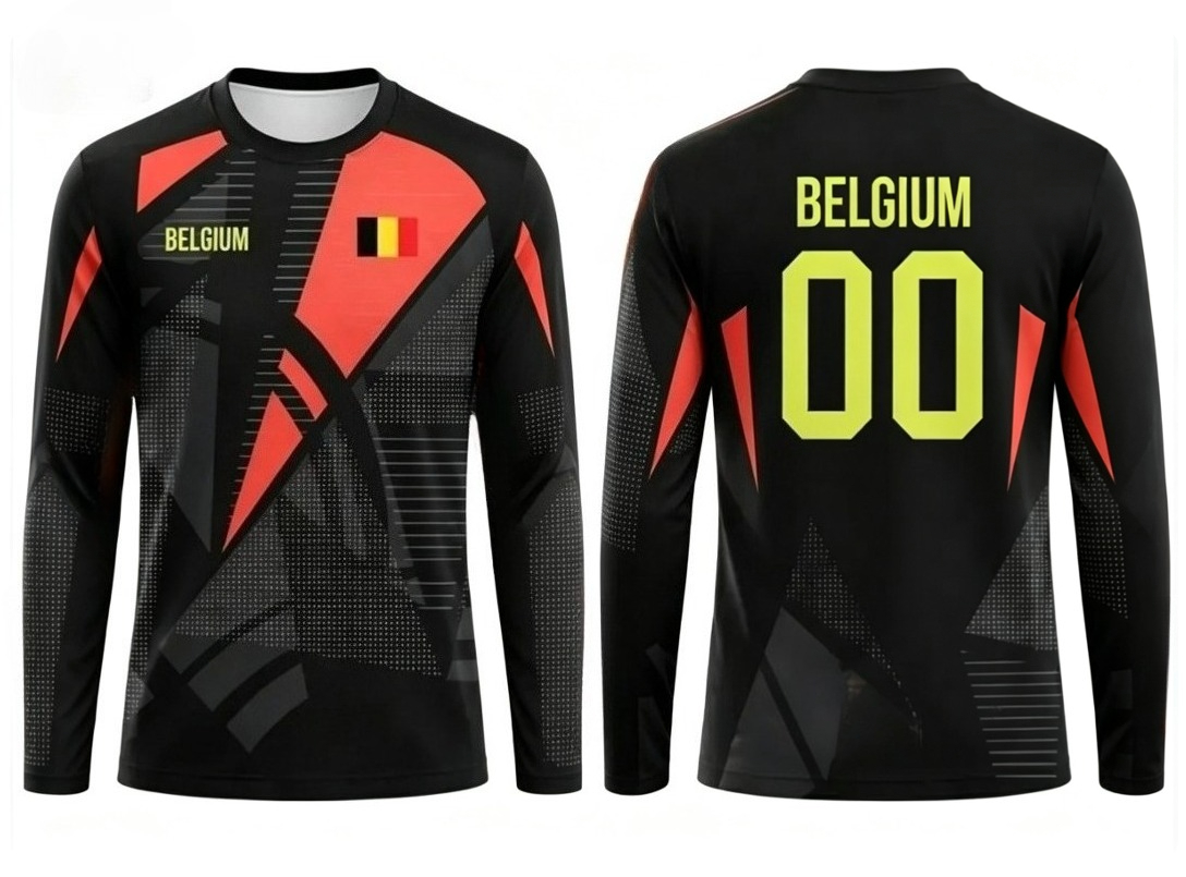 2026年新作ベルギー代表ラウンドネック長袖サッカーユニフォ - Women'S Fashion For 2026 のレビューと価格