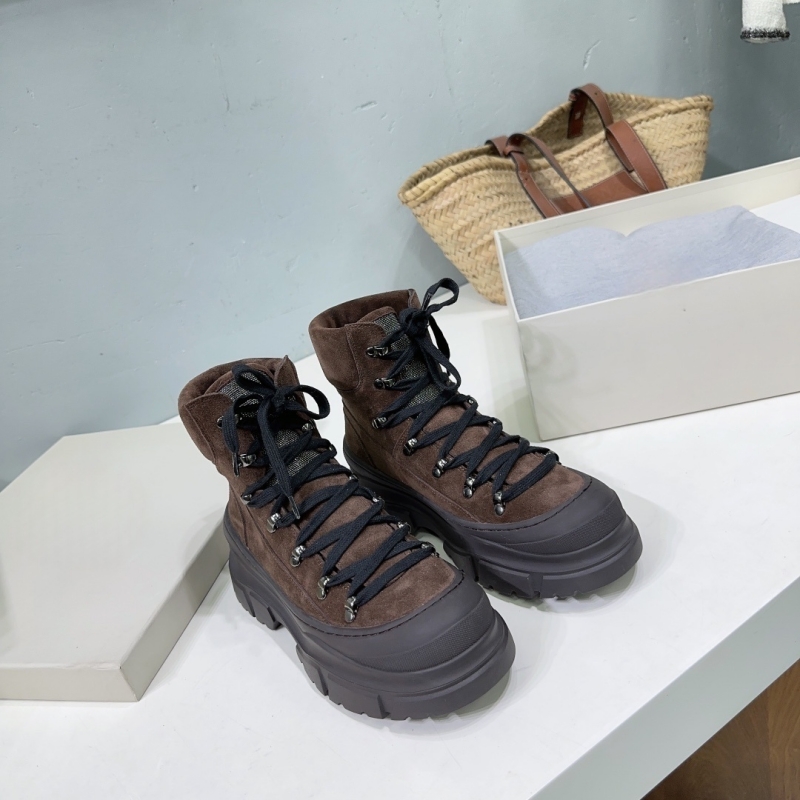 秋冬新作 本革 マテ底 厚底 インルン ラウンドトゥ レース - Women'S Fashion Hiking Boots のレビューと価格