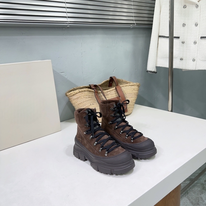 秋冬新作 本革 マテ底 厚底 インルン ラウンドトゥ レース - Women'S Fashion Hiking Boots のレビューと価格