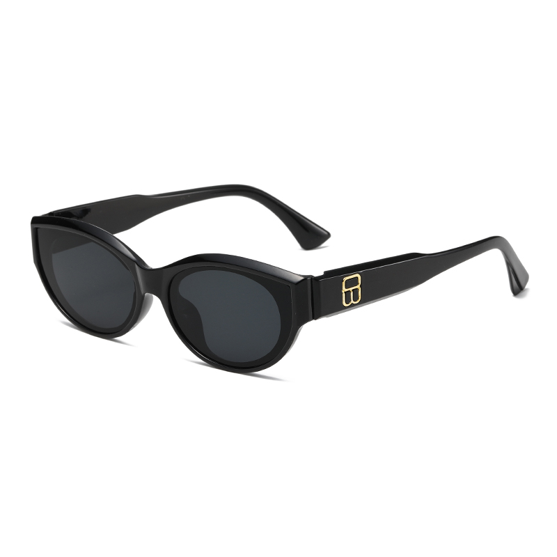 女性レトロキャットアイサングラス小さなオーバルシェード UV - Women'S Fashion Eyeglasses のレビューと価格