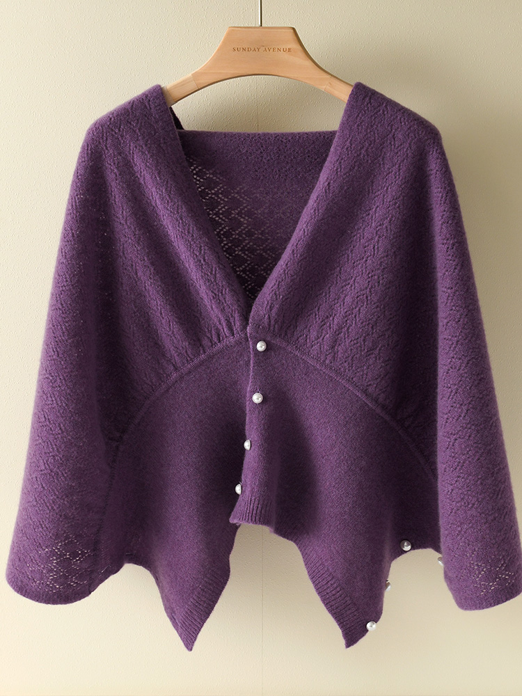 100%ピュアウール 2024年春ファッション レディースカ - Women'S Fashion Knitwear のレビューと価格