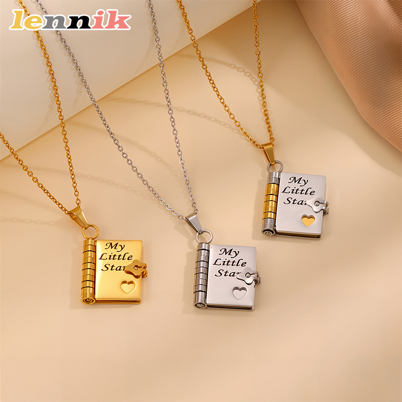 LENNIK 開閉式ブックネックレス、マイリトルスターデザイ - Women Fashion Open Now のレビューと価格