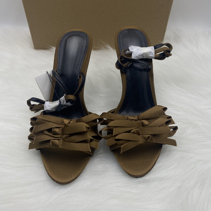 ブランドアンクルストラップ超ハイヒール女性モダンサンダルブラ - Women'S Fashion Brand Shoes のレビューと価格