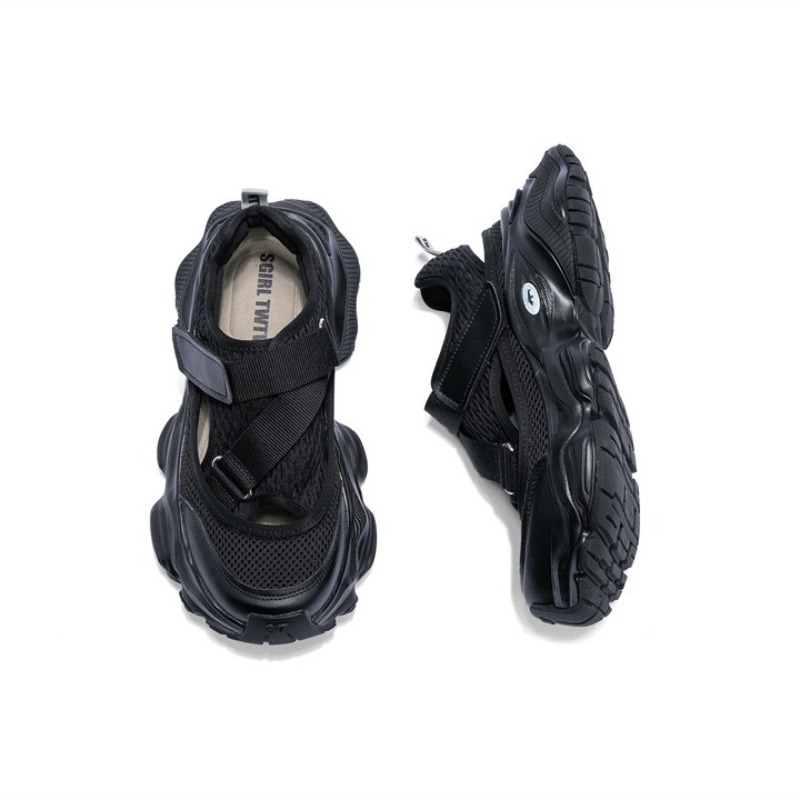 女性の中空通気性お父さん靴高さを高めるベルクロサンダルカジュ - Women'S Fashion Velcro Sneakers のレビューと価格