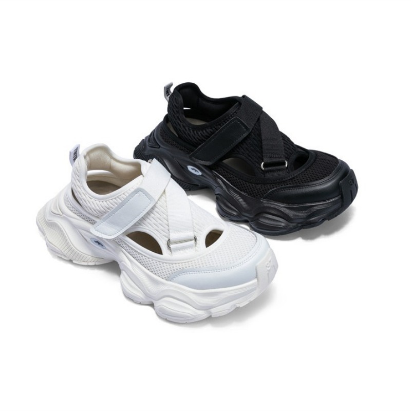 女性の中空通気性お父さん靴高さを高めるベルクロサンダルカジュ - Women'S Fashion Velcro Sneakers のレビューと価格