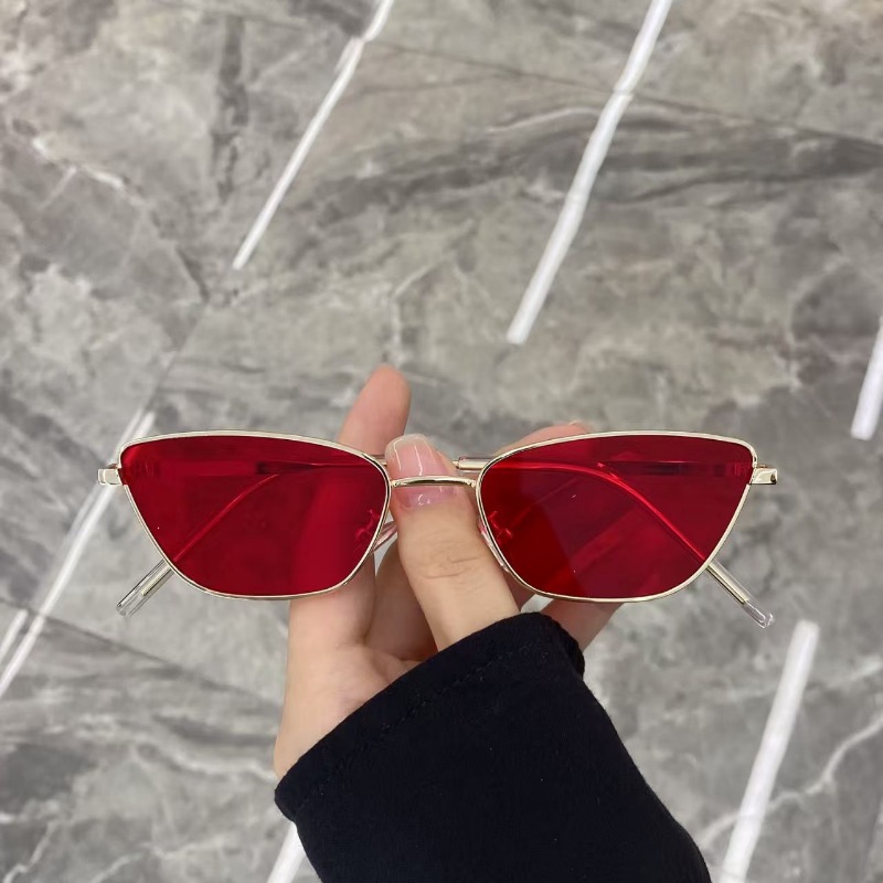 ファッショナブルな菱形メタルサングラス（女性用）、ストリート - Women'S Fashion Eyeglasses のレビューと価格