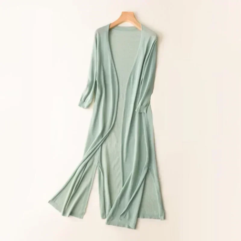 女性のための春と夏の日焼け止め服,女性のニットセーター,コー - Kimono Cardigan Women のレビューと価格