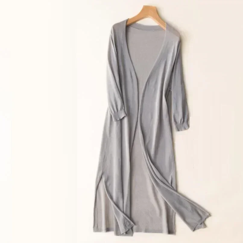 女性のための春と夏の日焼け止め服,女性のニットセーター,コー - Kimono Cardigan Women のレビューと価格