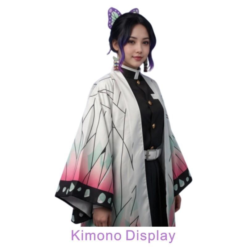 夏日本のアニメ胡蝶しのぶコスプレ衣装女性のための蝶プリントビ - Women'S Fashion Knitwear のレビューと価格