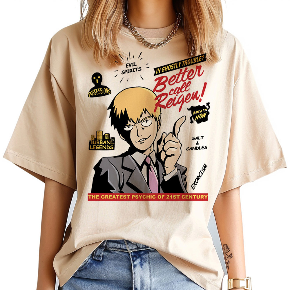 モブサイコ100 tシャツ女性サイケデリックゴシック韓国ファ - Women Fashion 80S のレビューと価格