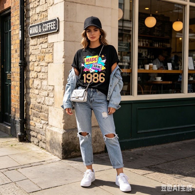 女性男性レトロ 80 年代グラフィック Tシャツヴィンテージ - Women Fashion 80S のレビューと価格