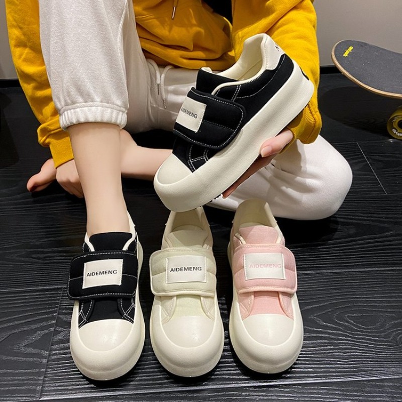 ファッションレディースプラットフォームボードシューズ、キャン - Women'S Fashion Velcro Sneakers のレビューと価格
