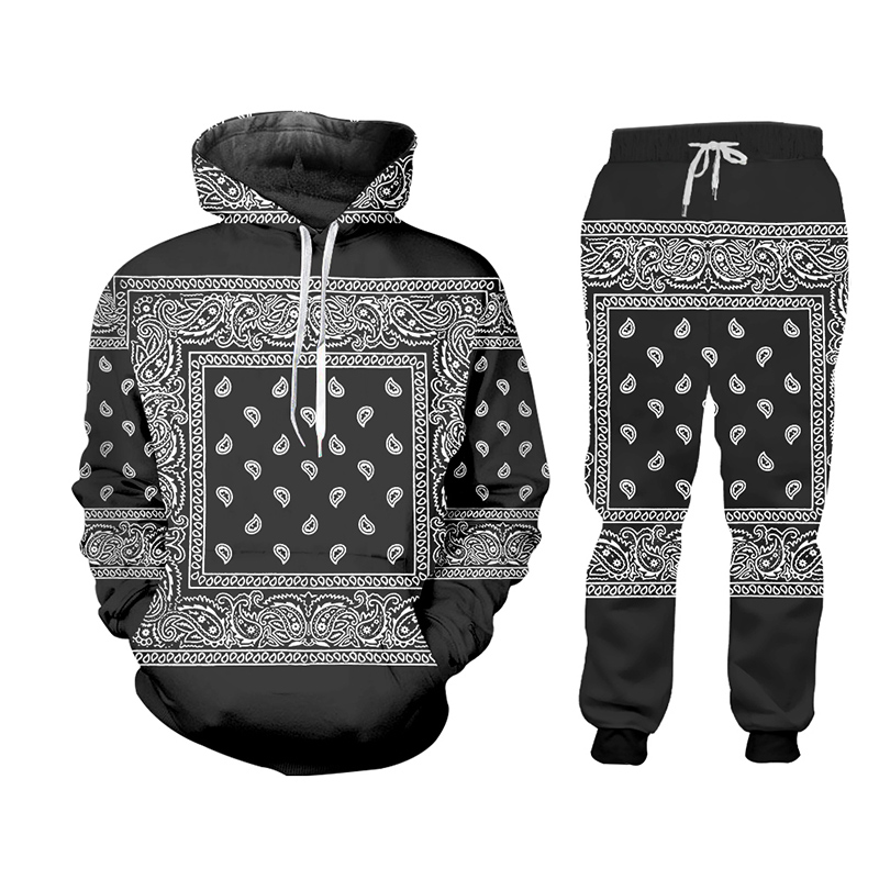 メンズペイズリーグラフィックカシュー花柄女性/男性 2 点セ - Women'S Fashion Zip Hoodie のレビューと価格