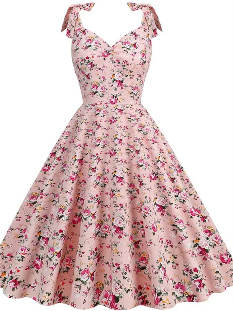 女性のための花柄のオフィスドレス,レトロ,50年代,60年代 - Women'S Fashion In The 60S のレビューと価格