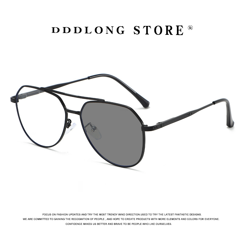DDDLONG レトロパンクファッションパイロットフォトクロ - Women'S Fashion Eyeglasses のレビューと価格