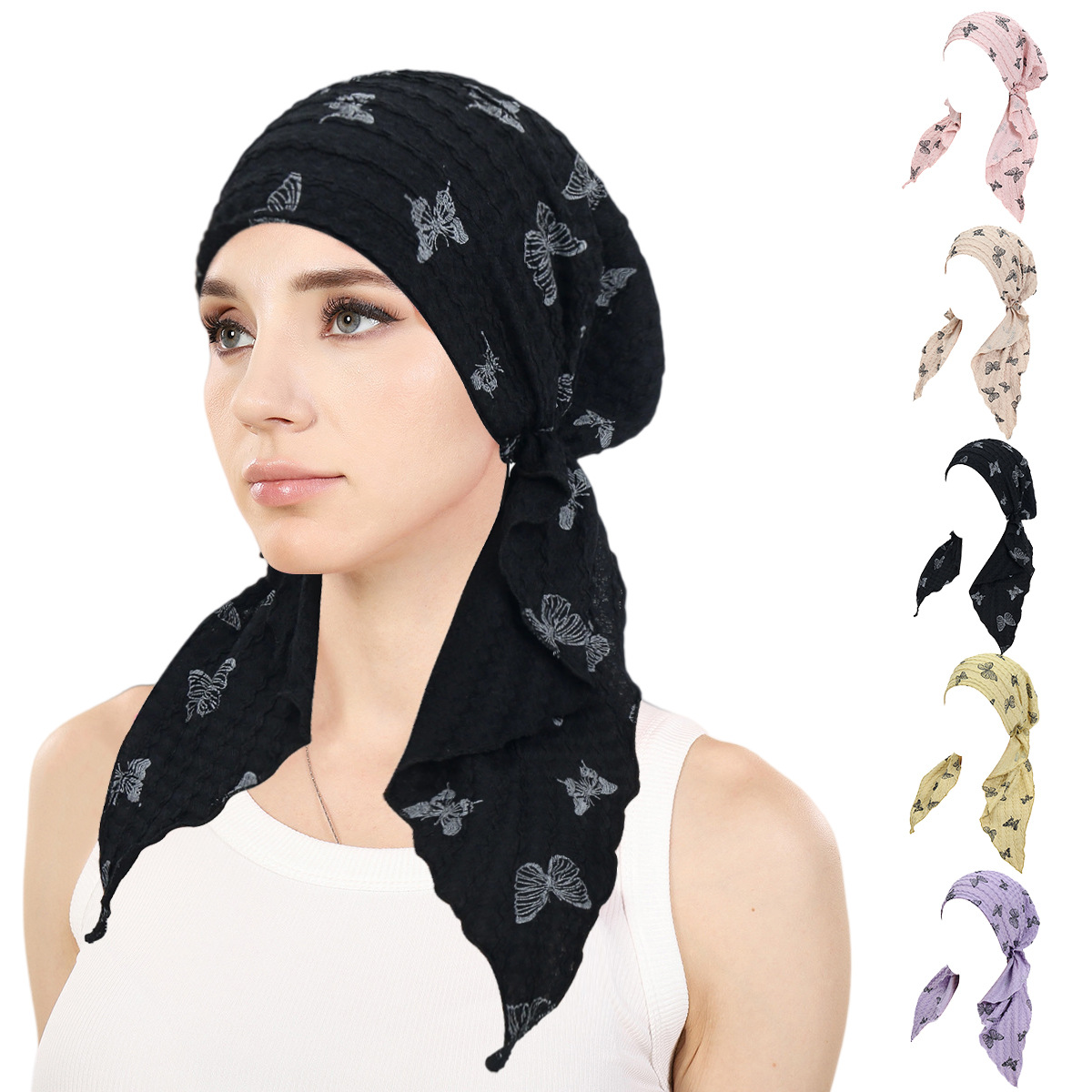女性用ムスリムヒジャブキャップ、ソフトで伸縮性のあるロングテ - Women'S Fashion Headbands のレビューと価格