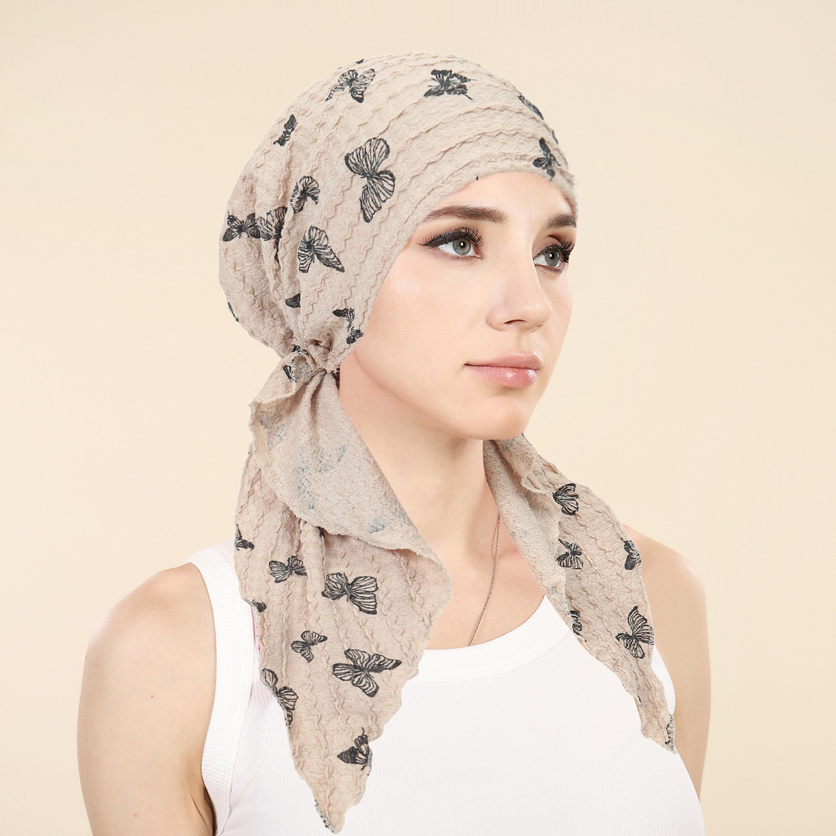 女性用ムスリムヒジャブキャップ、ソフトで伸縮性のあるロングテ - Women'S Fashion Headbands のレビューと価格