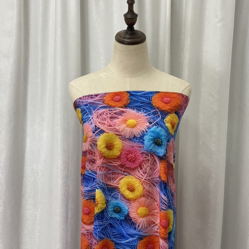 60S シルクコットンデジタルプリントファンタジー花柄 Ca - Women'S Fashion In The 60S のレビューと価格