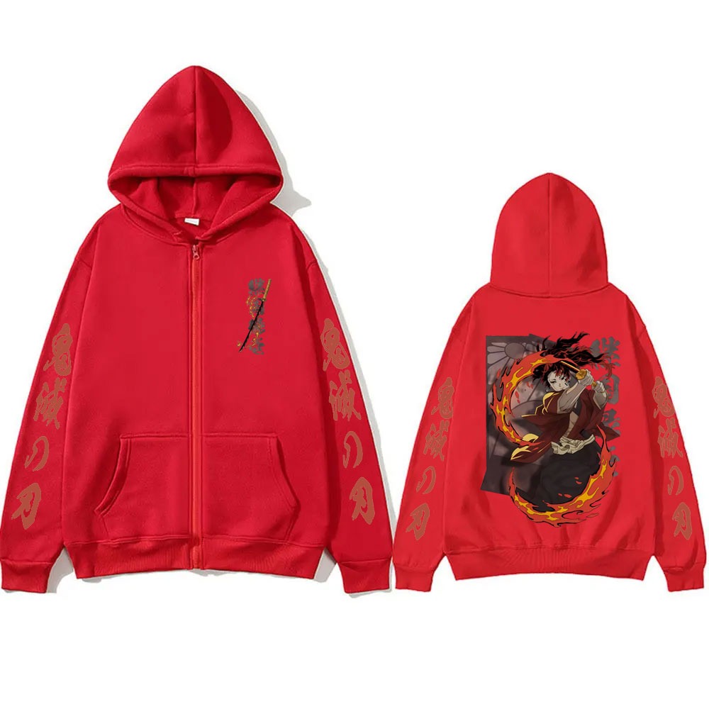 新しい鬼滅の刃継国縁壱グッズジッパーフーディ男性女性ファッシ - Women'S Fashion Zip Hoodie のレビューと価格
