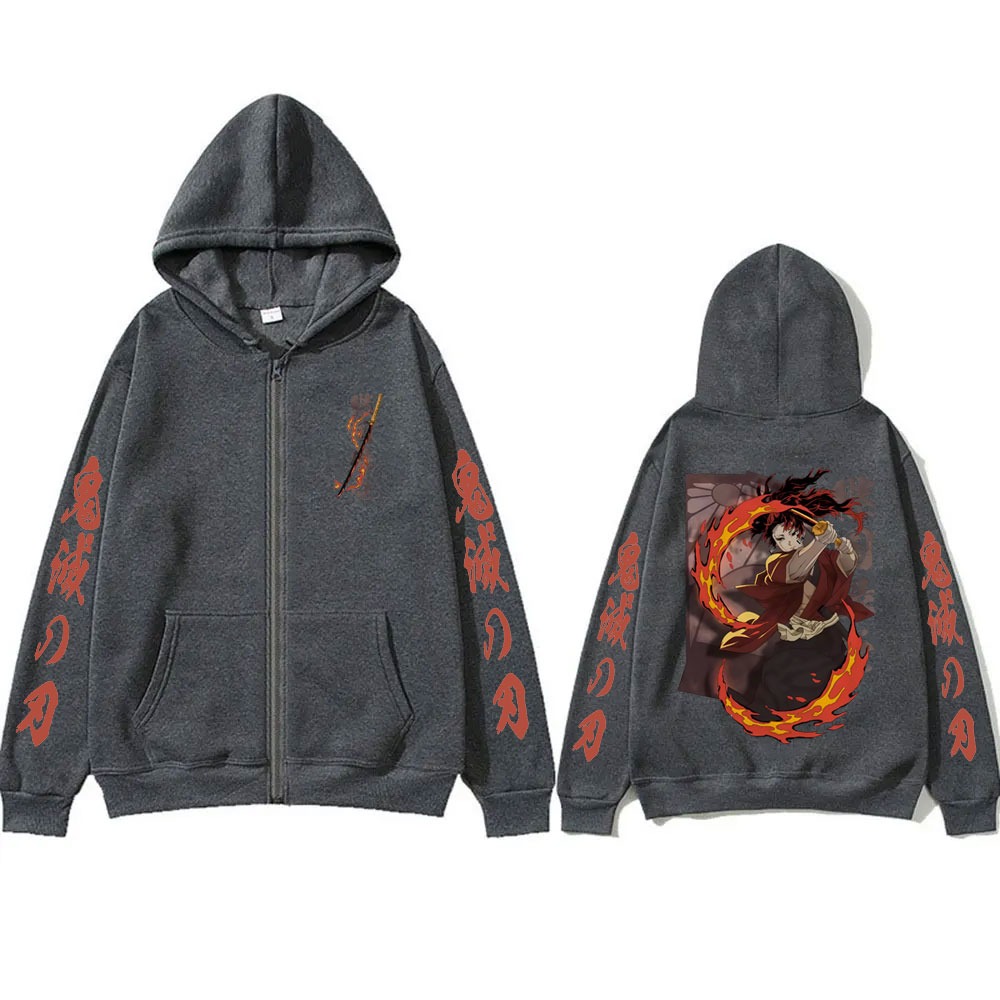 新しい鬼滅の刃継国縁壱グッズジッパーフーディ男性女性ファッシ - Women'S Fashion Zip Hoodie のレビューと価格