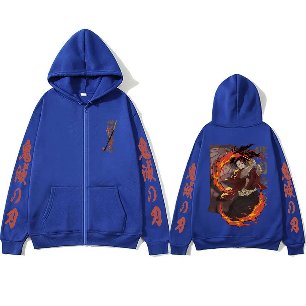 新しい鬼滅の刃継国縁壱グッズジッパーフーディ男性女性ファッシ - Women'S Fashion Zip Hoodie のレビューと価格