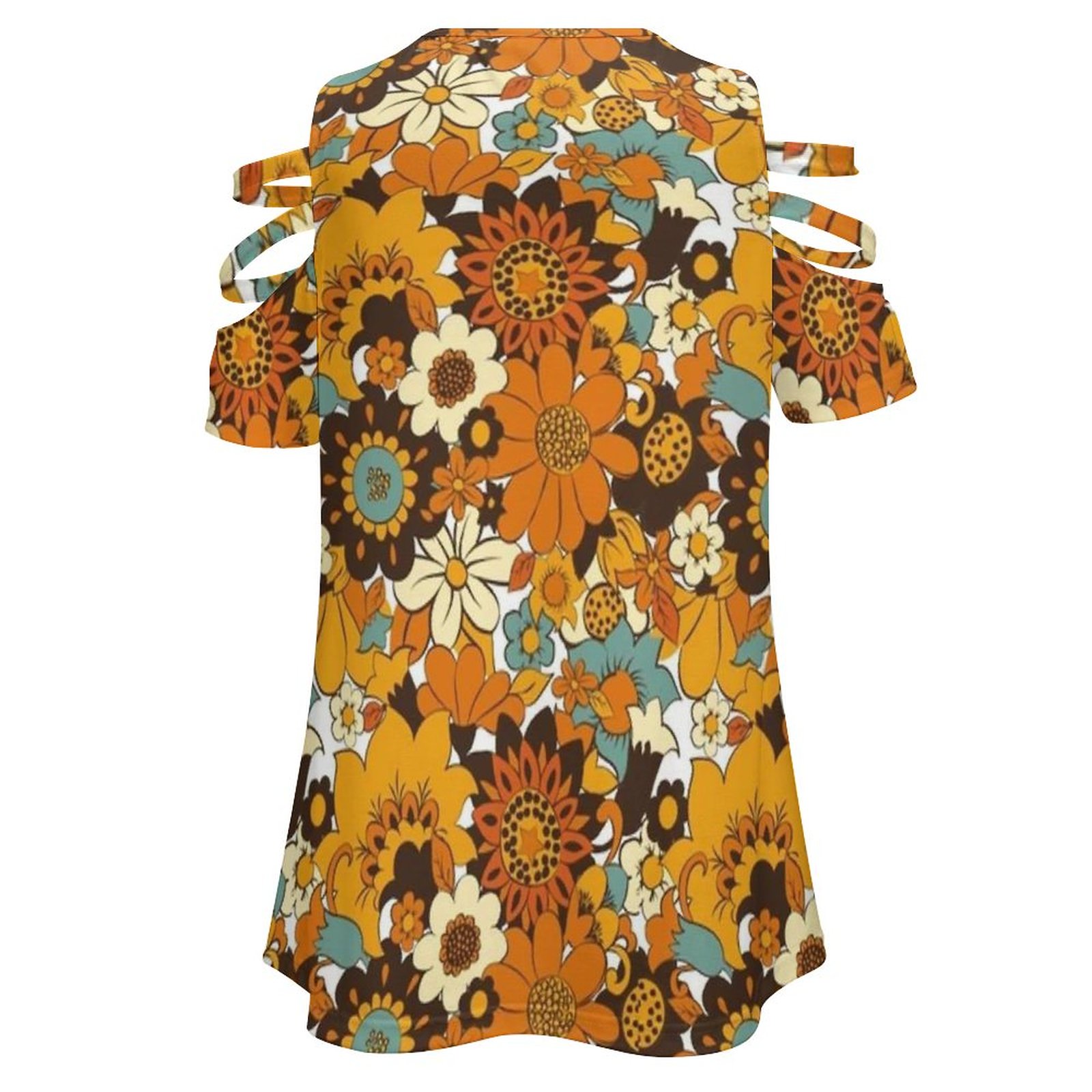 70s 60sレトロフラワーパワー、花柄レディースtシャツ新 - Women'S Fashion In The 60S のレビューと価格